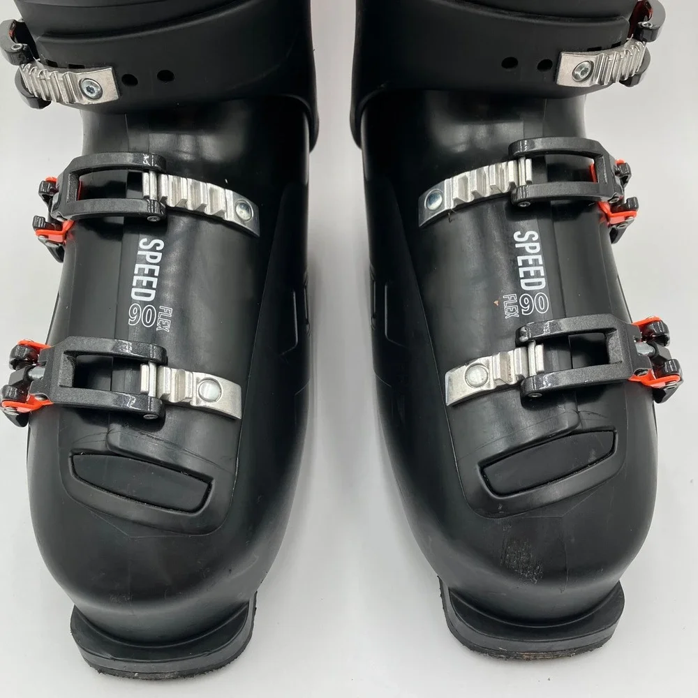 Rossignol Speed 90 Mens Alpine Ski Boots Black Orange Mondo 30.5-31.0 348mm